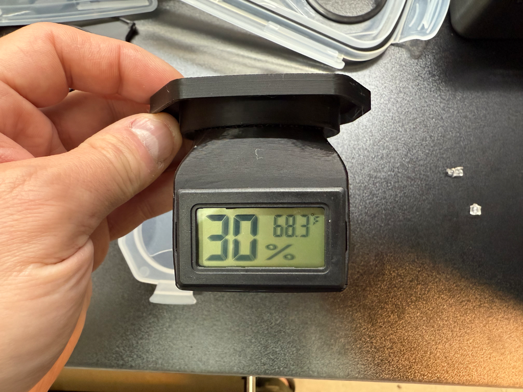 Hygrometer Lid Cover for Skroam/Praki Cereal Boxes