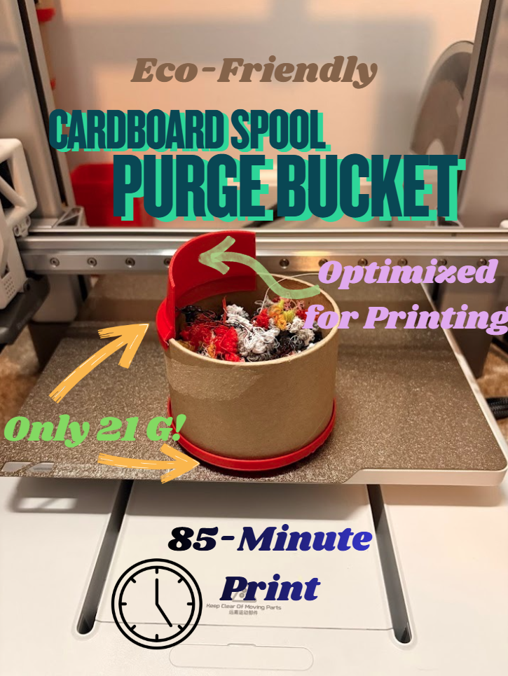 Cardboard Spool Purge Bucket