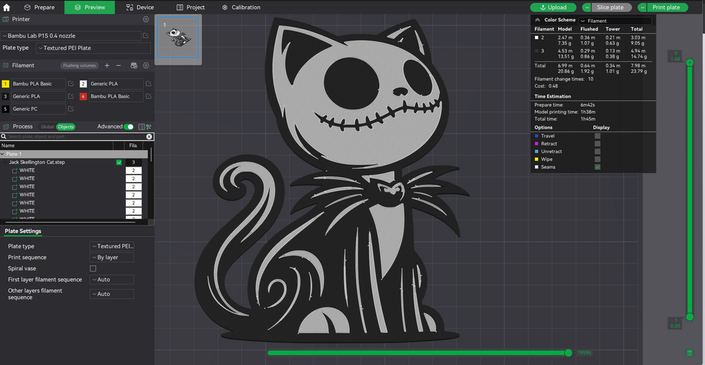 Jack Skellington Cat