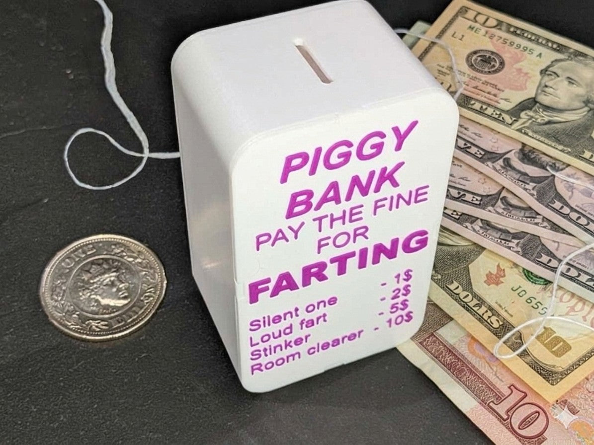 Piggy Bank - Pay 1-10$ Penalty Jar -Funny Gag