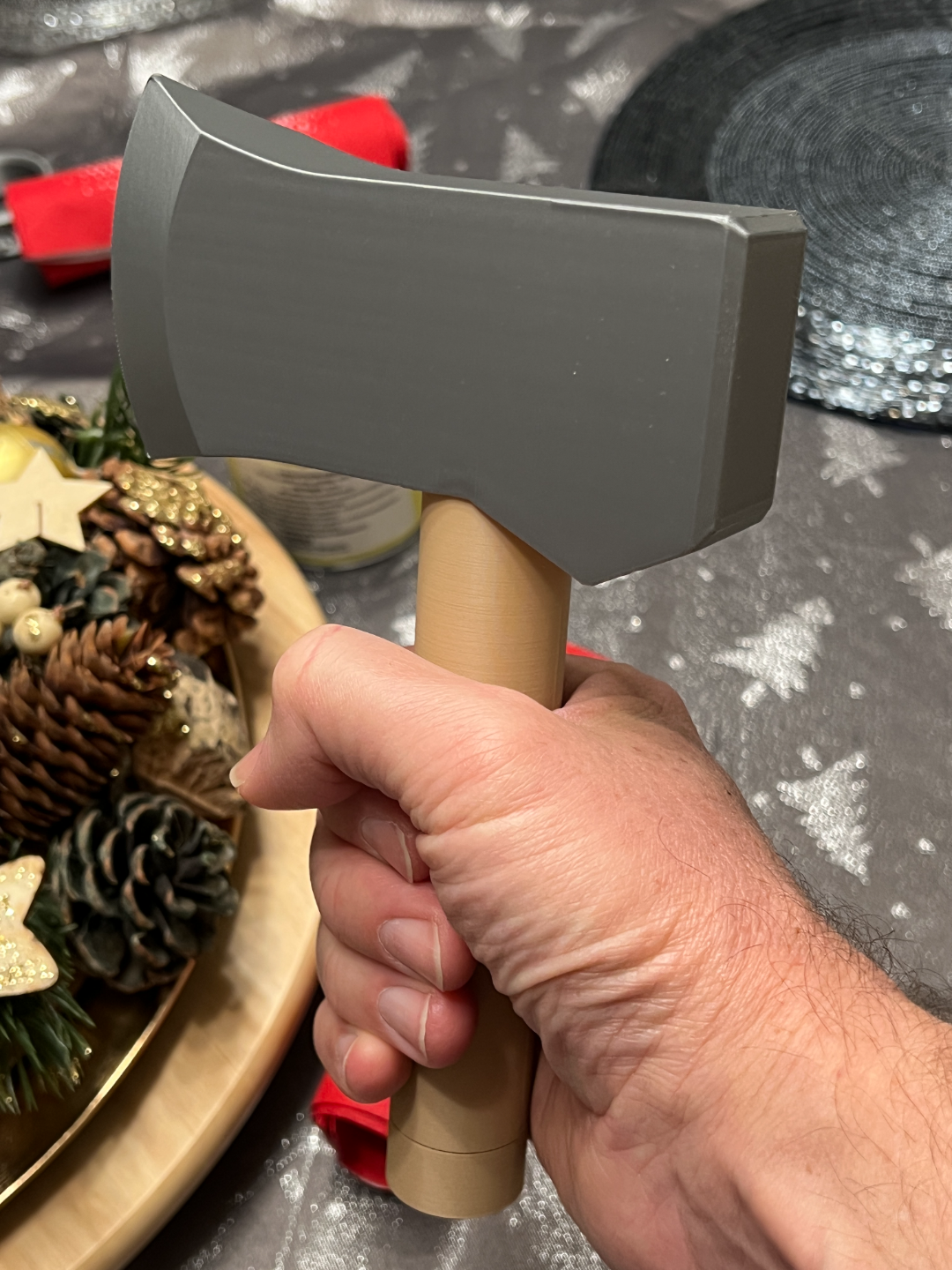 Battle Axe with secret Maze Puzzle container.