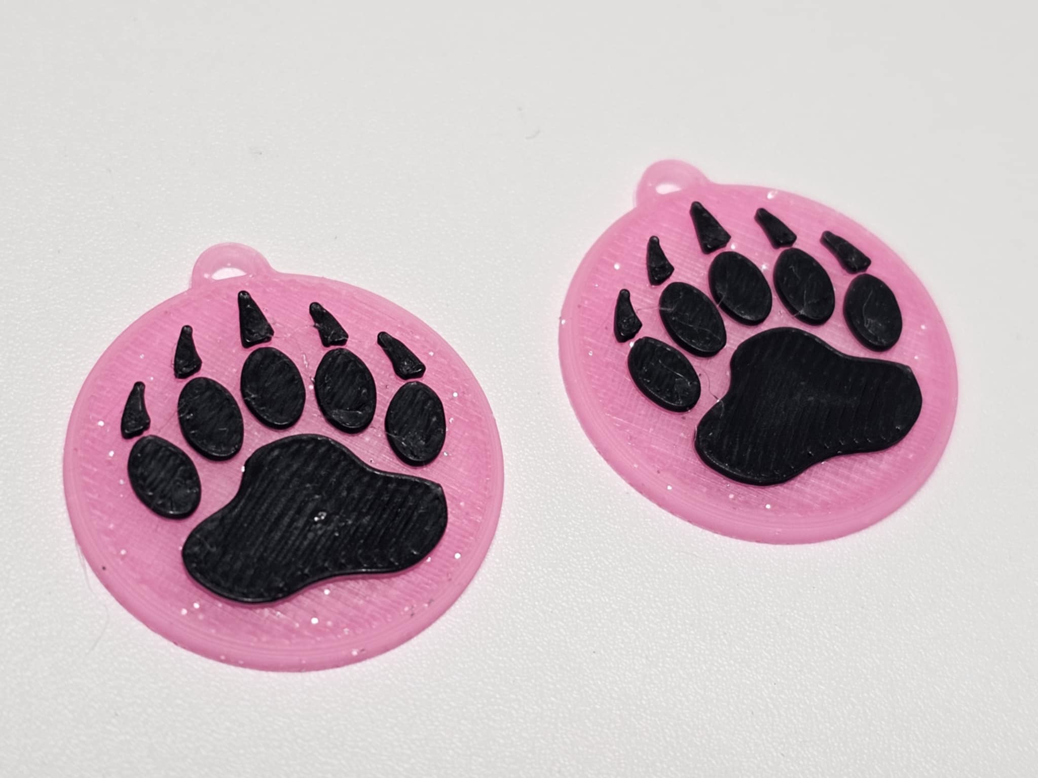 Round Paw Earrings