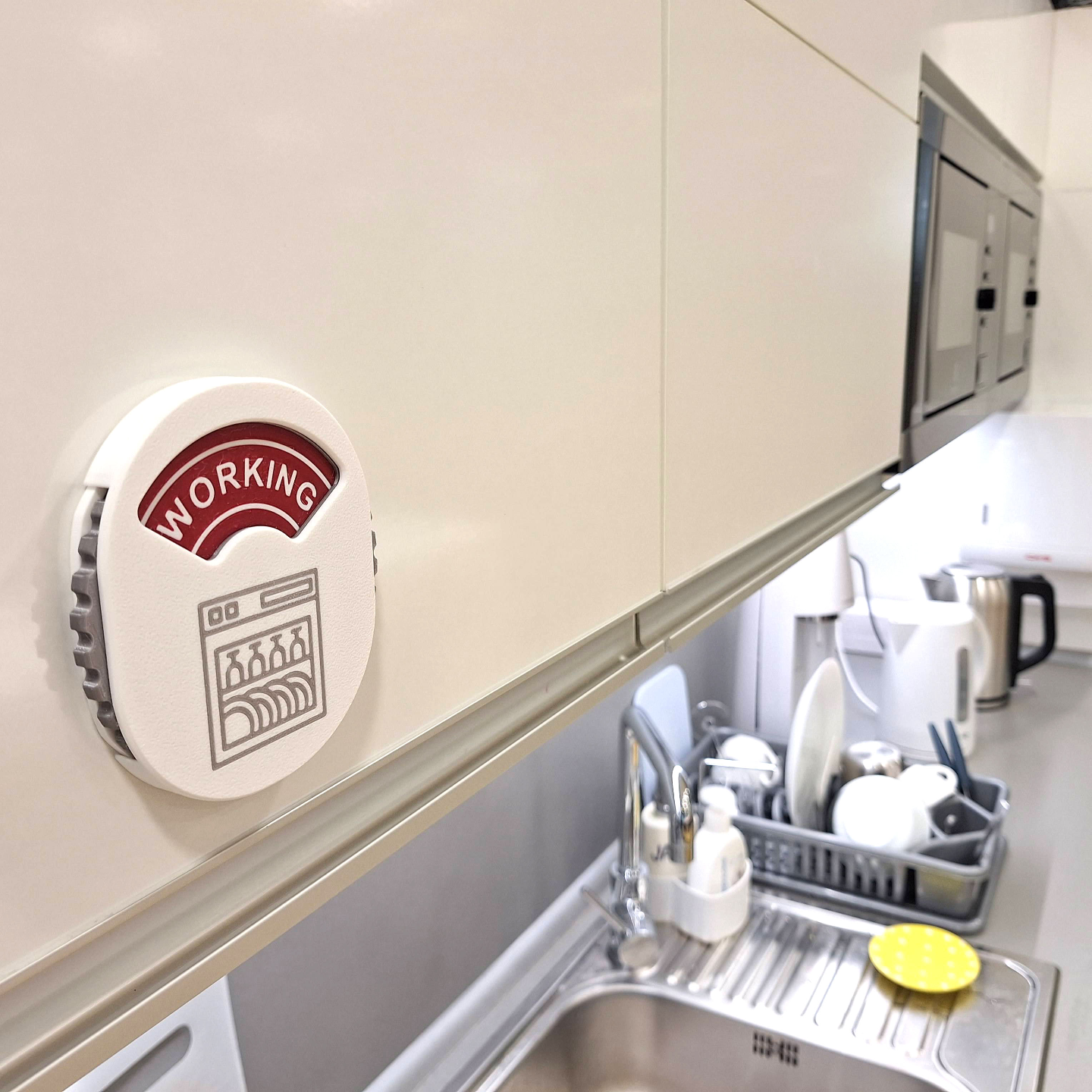 Rotating Dishwasher Status Indicator - 3 states