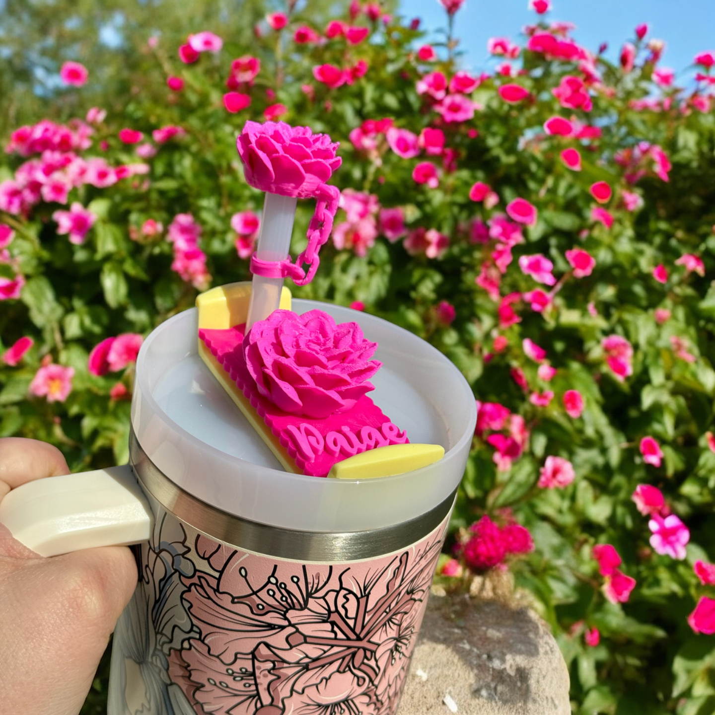 Peony Stanley Lid Topper