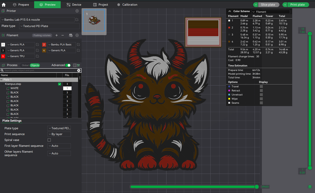Krampus Cat Decoration