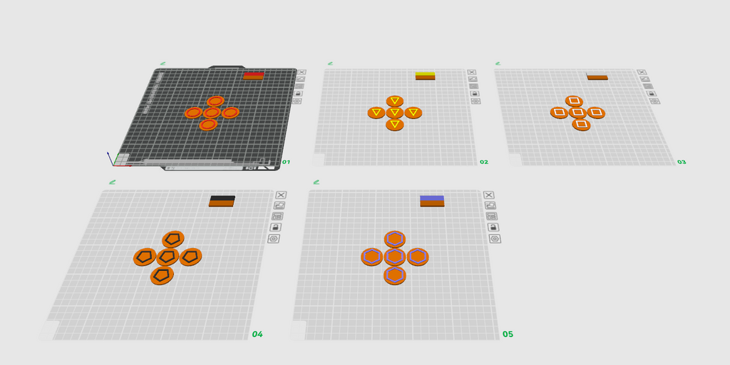 Tokens for board game Bluff