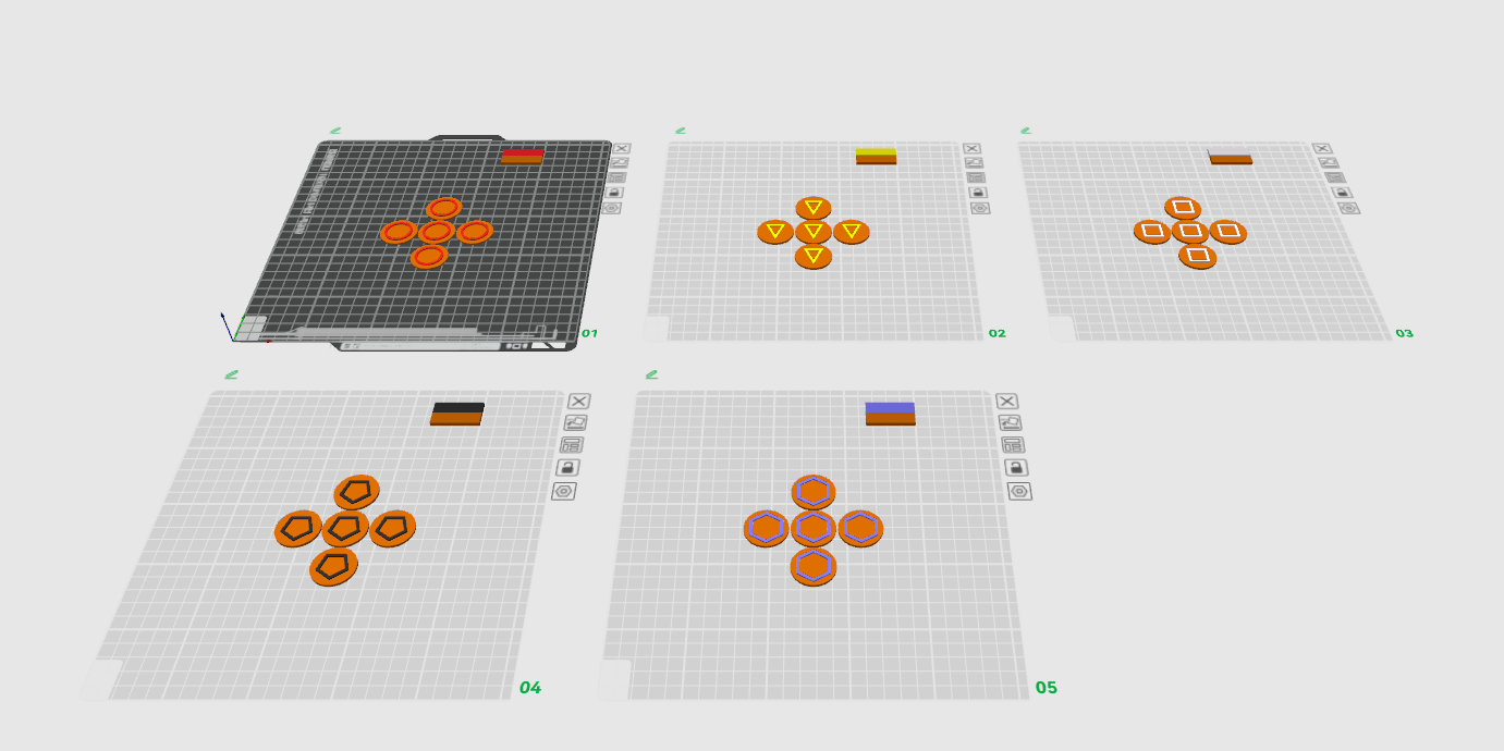 Tokens for board game Bluff