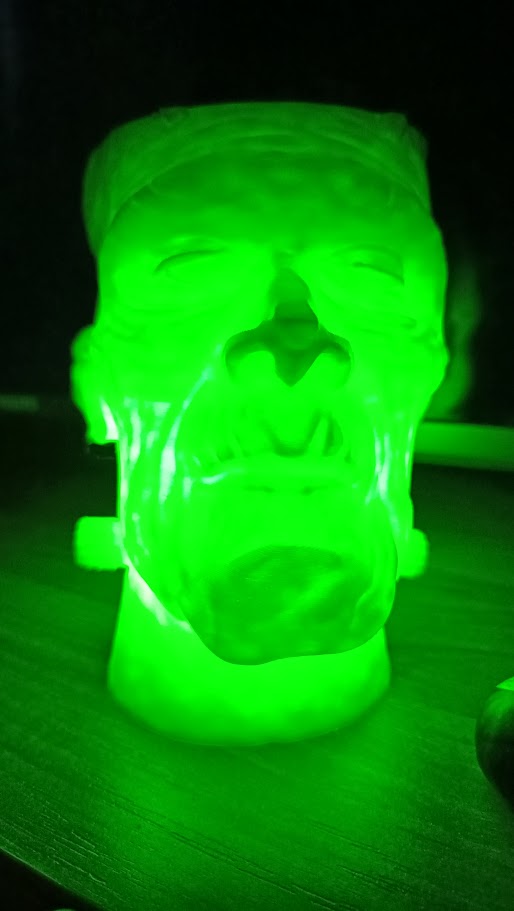 Green Franky head container