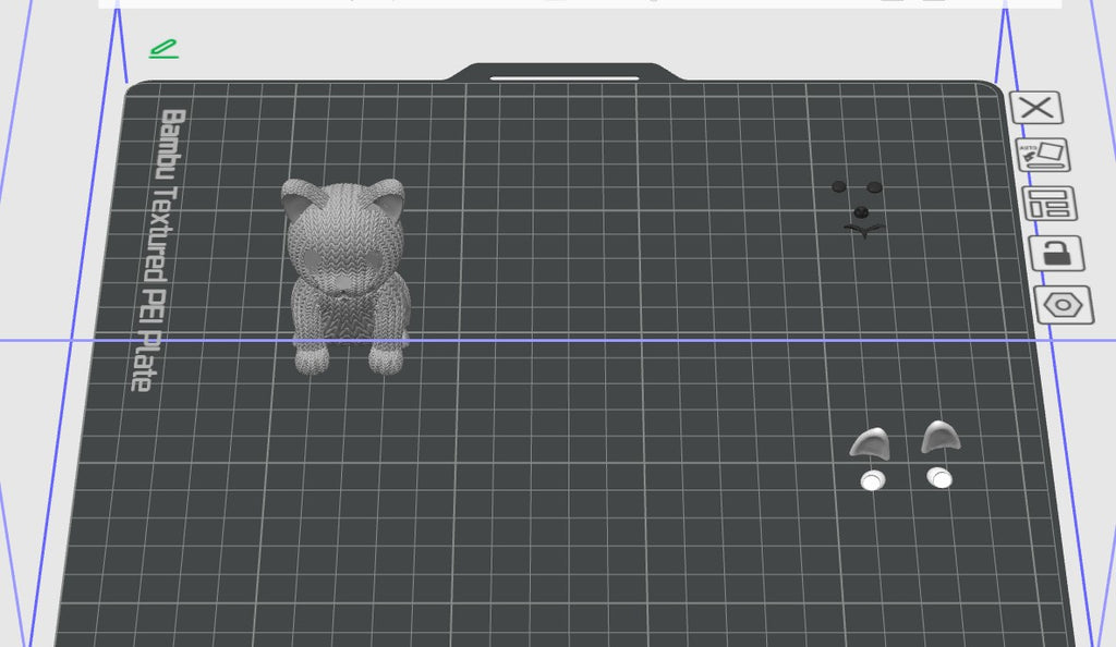 Knitted cat - multipart