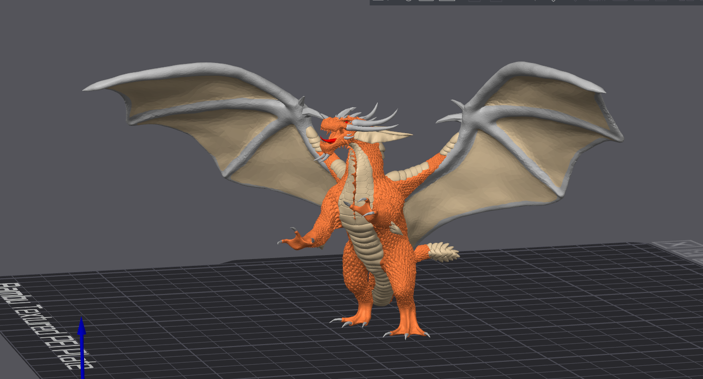 Drachen Dragon AMS Modell Toy Deko Multicolor