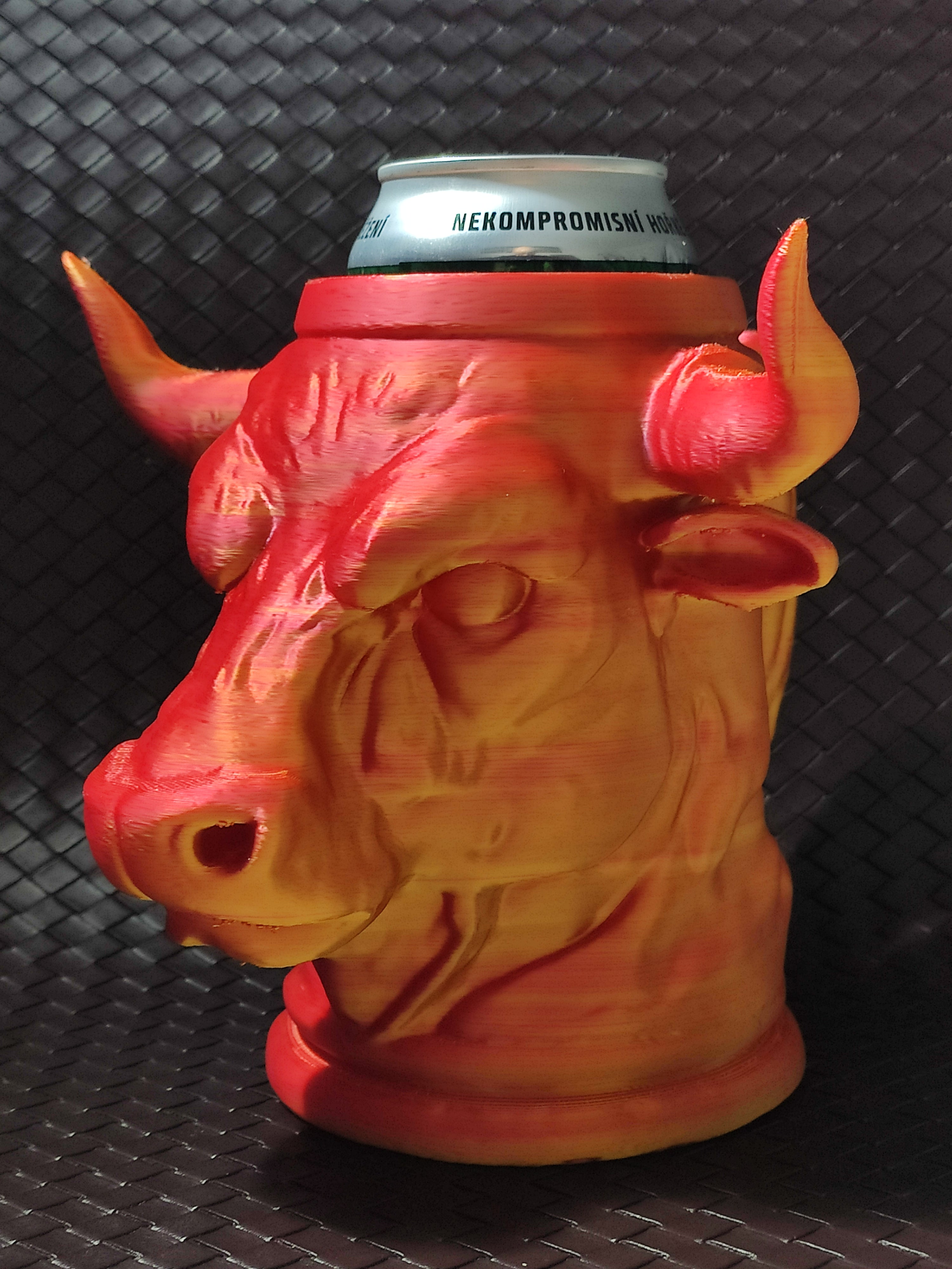 Bull Head Can Holder (0.5L + 12oz Cans) - Beer mug