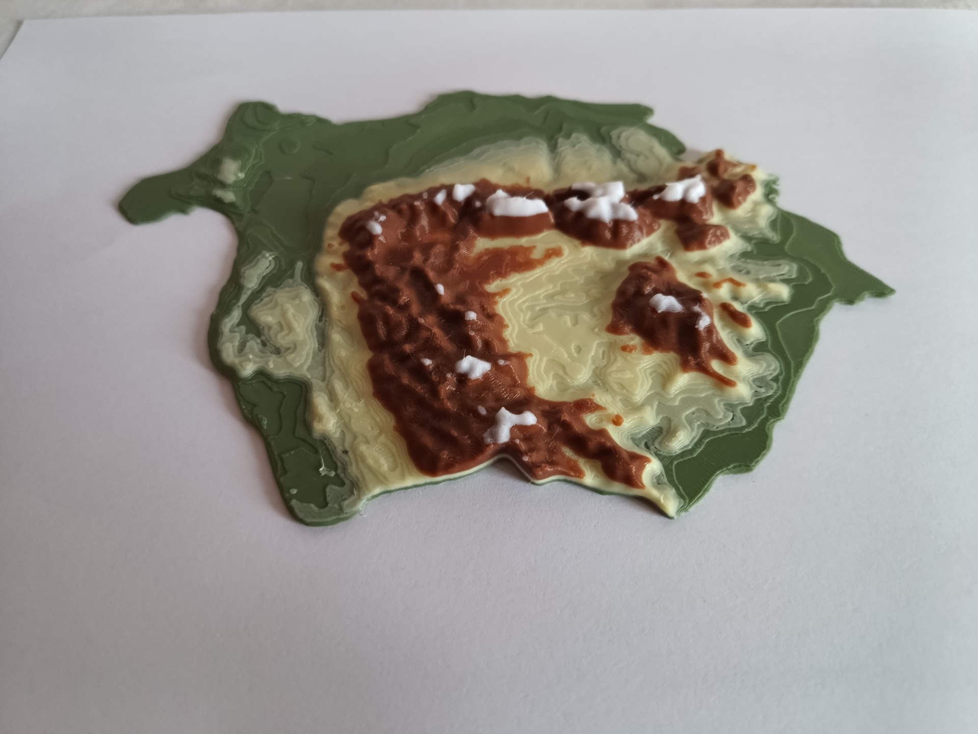 Terrain Map - Colored - Romania - No AMS Nedded