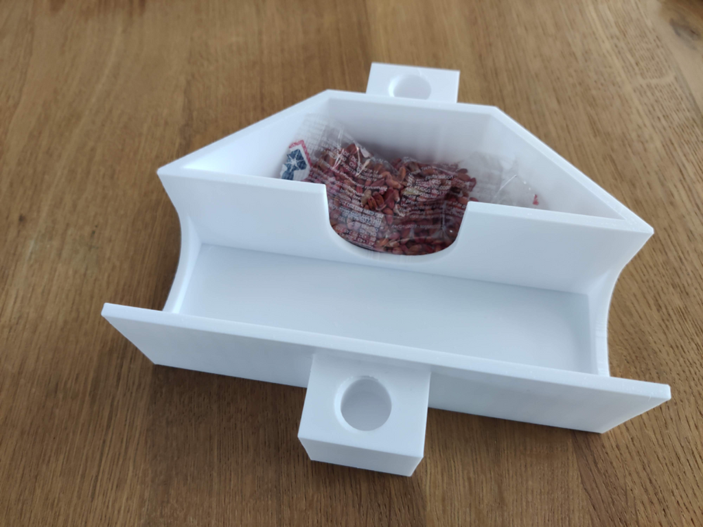 Rodent bait box with screw lock
