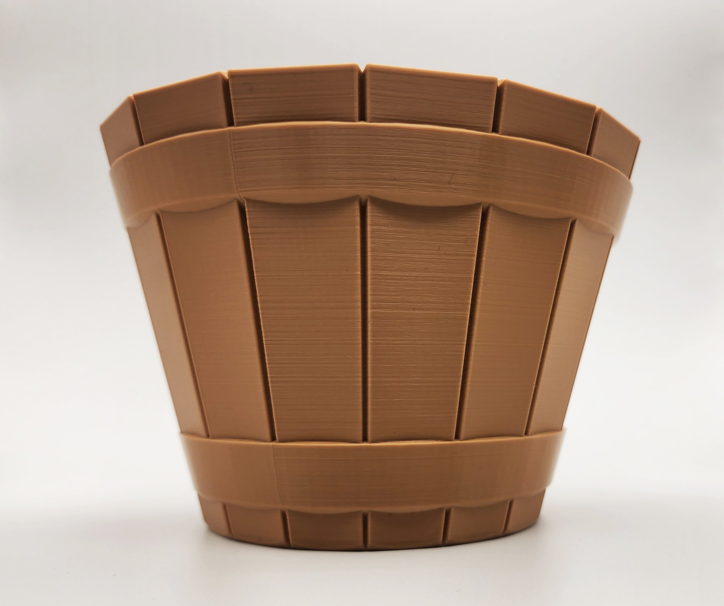 Wood Plank Planter Pot - No Supports