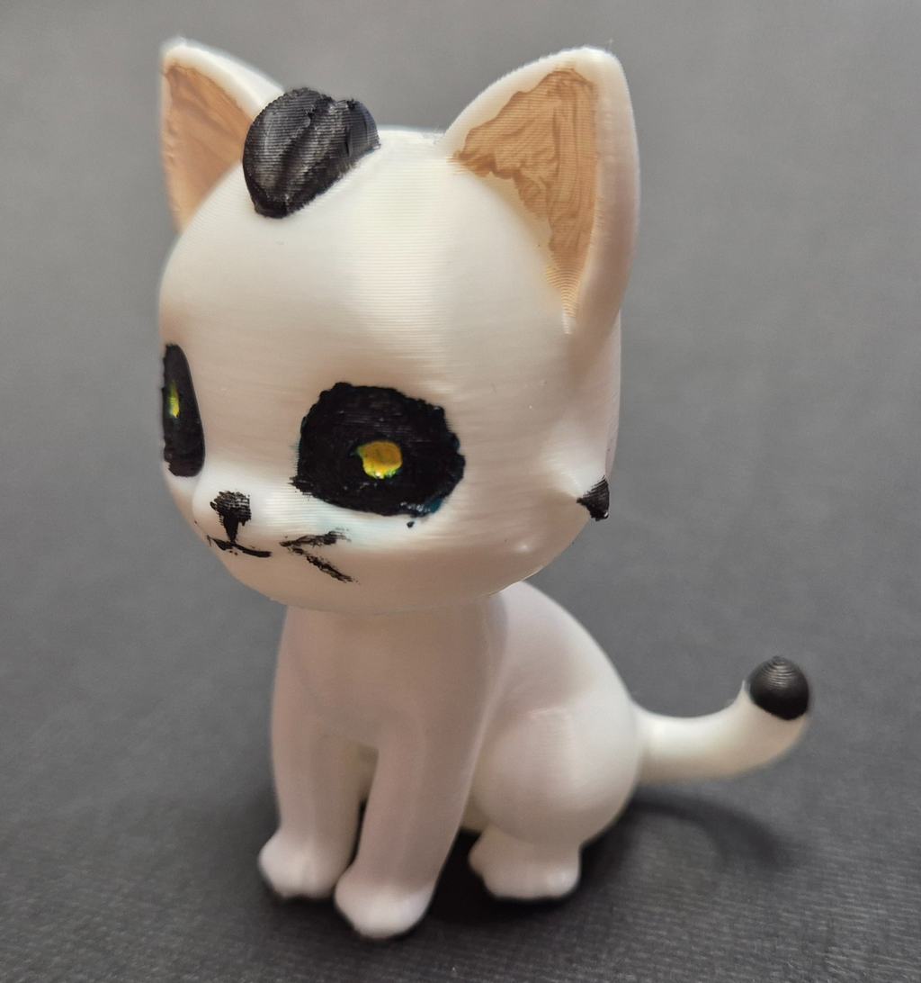 Cute cat (one color print)
