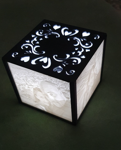 Lithophane holder Lamp 3D print model
