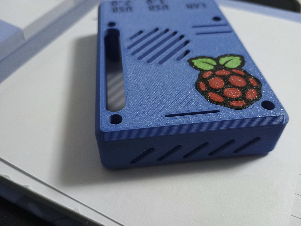 Raspberry Pi 5 case with screws and heat inserts