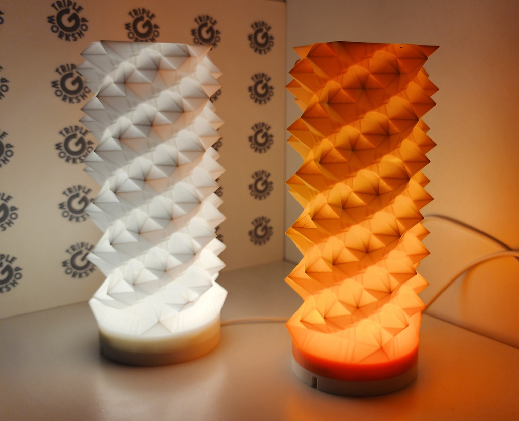 ⲫ Fibonacci Spiral Light for Bambu LED Lamp 001