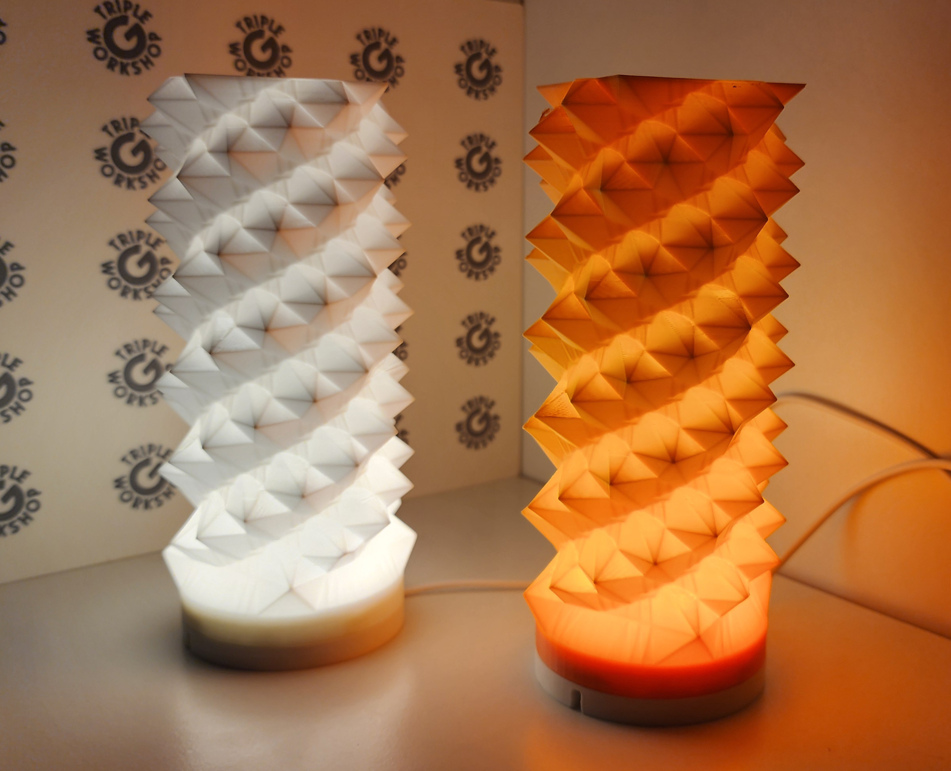 ⲫ Fibonacci Spiral Light for Bambu LED Lamp 001