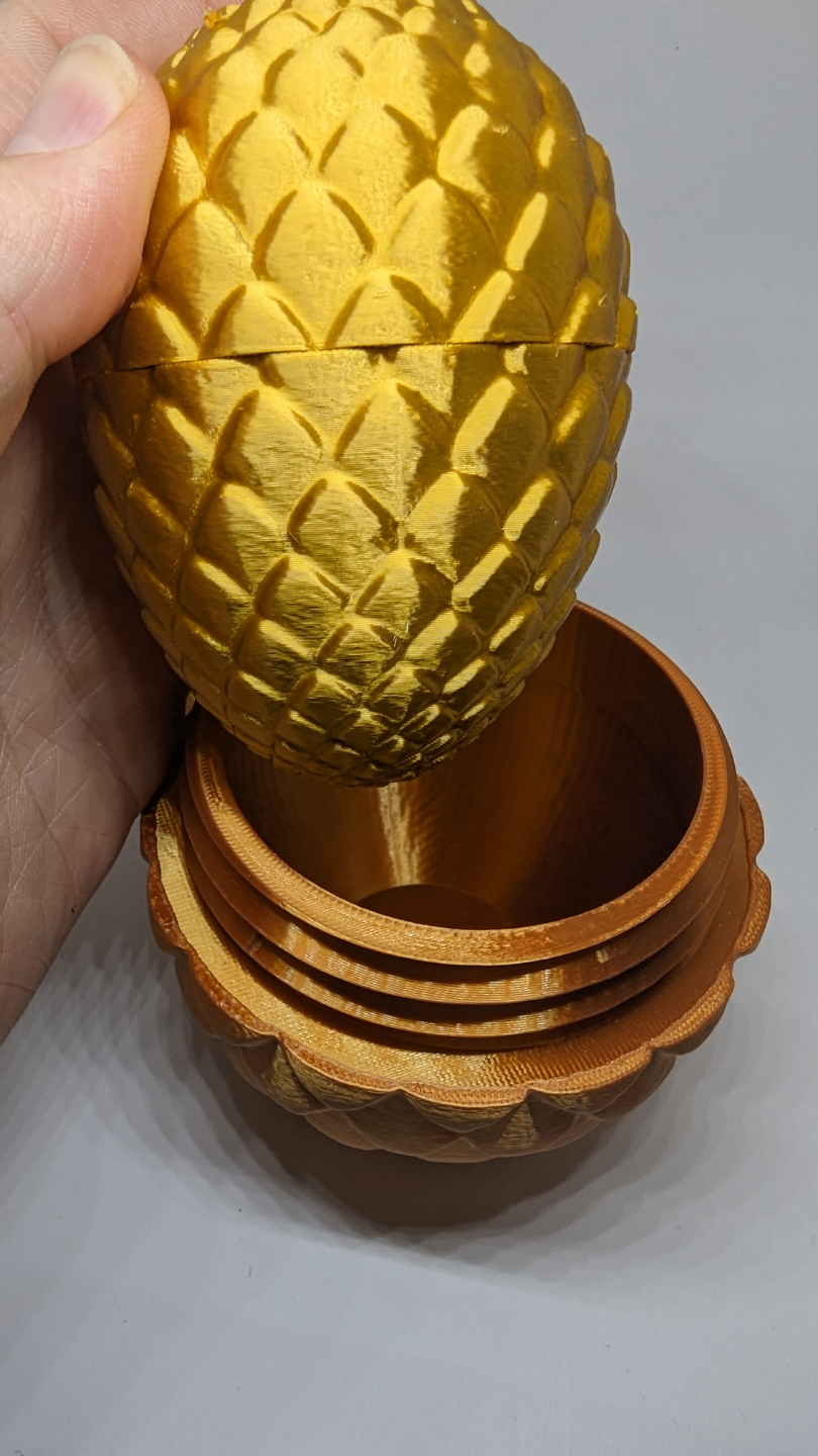 Threaded Dragon Egg Matryoshka - Easter decoration