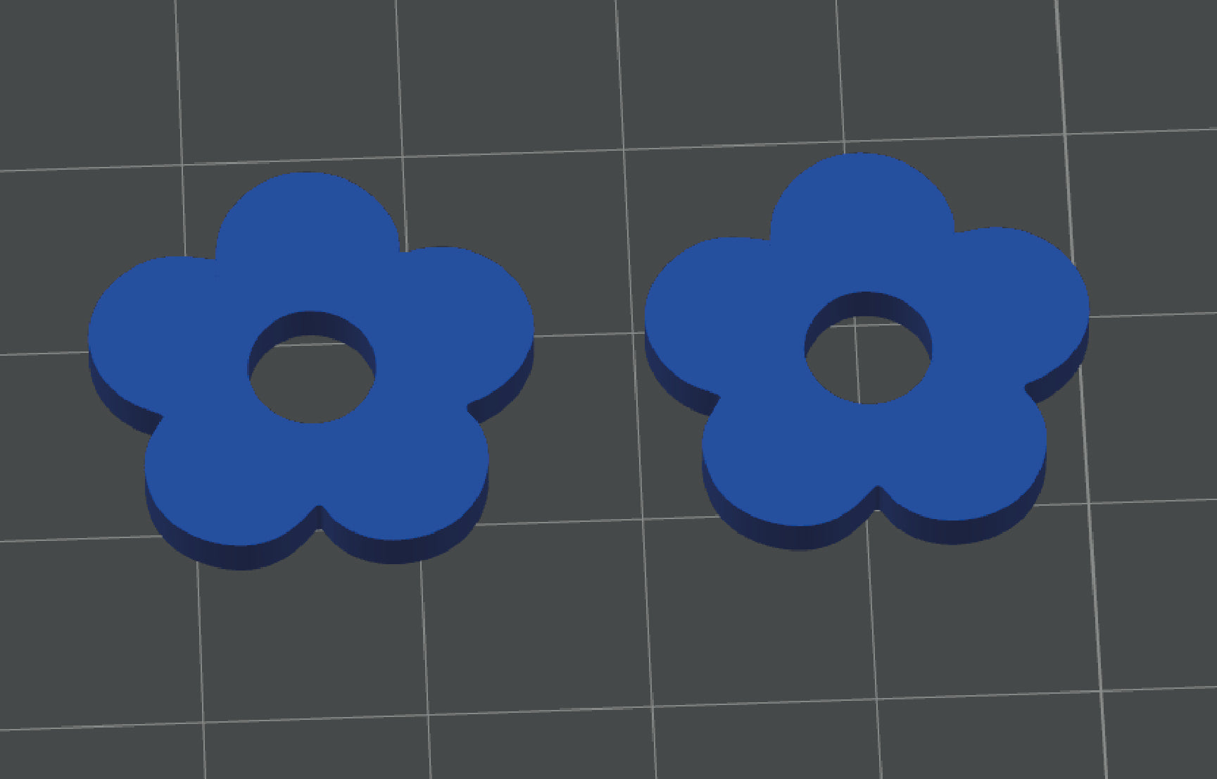 Flower hanger earring
