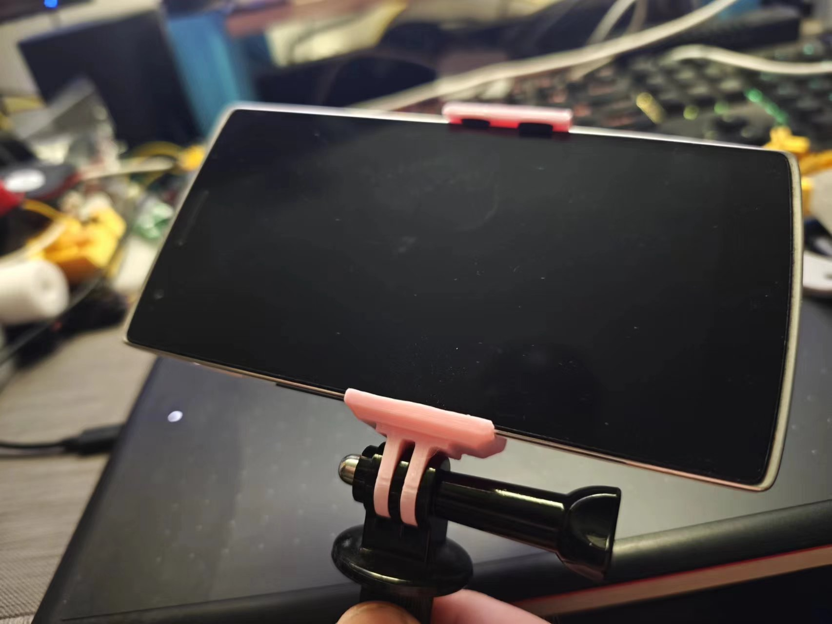 Phone holder using GOpro connect