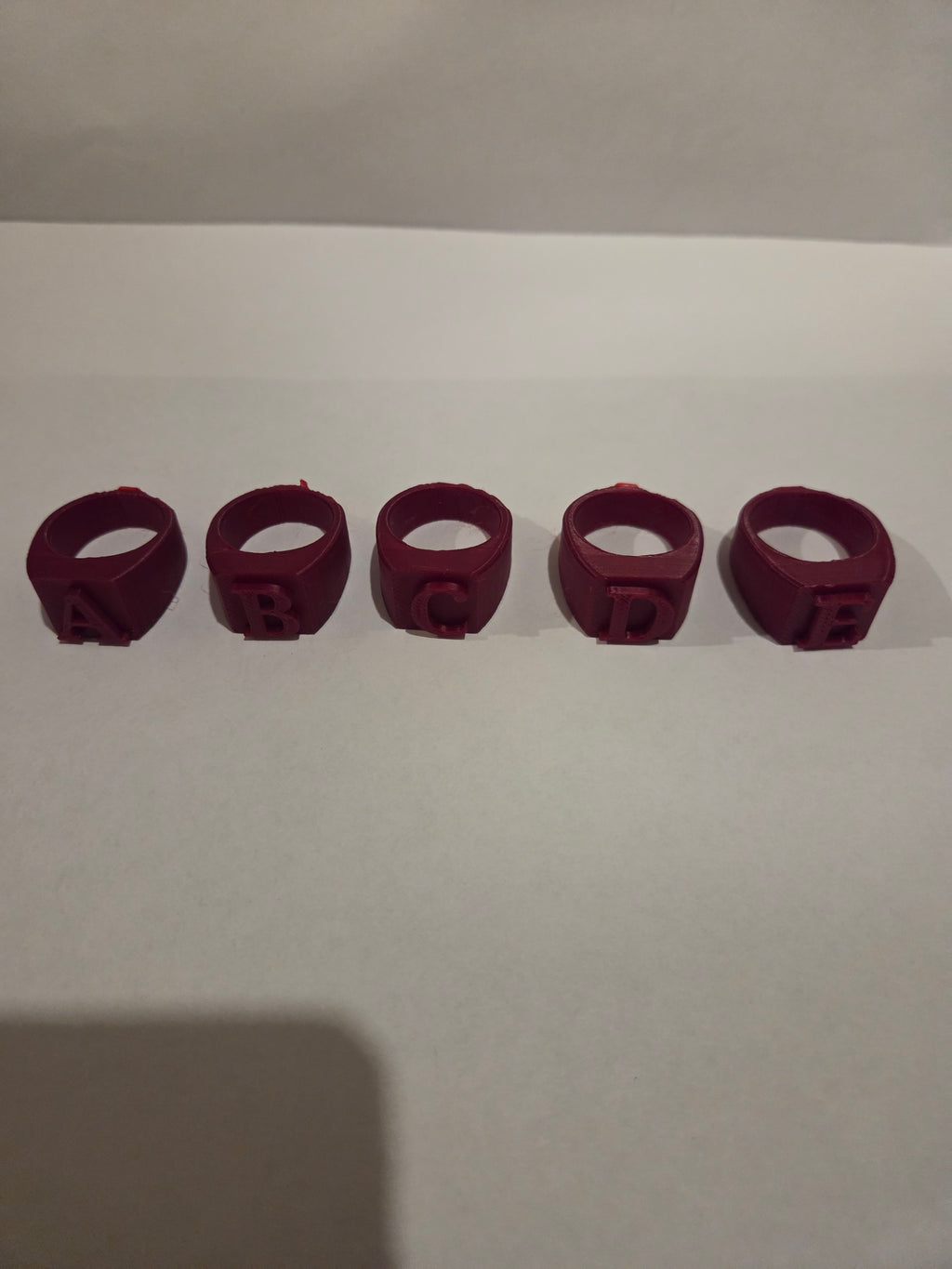 letter rings