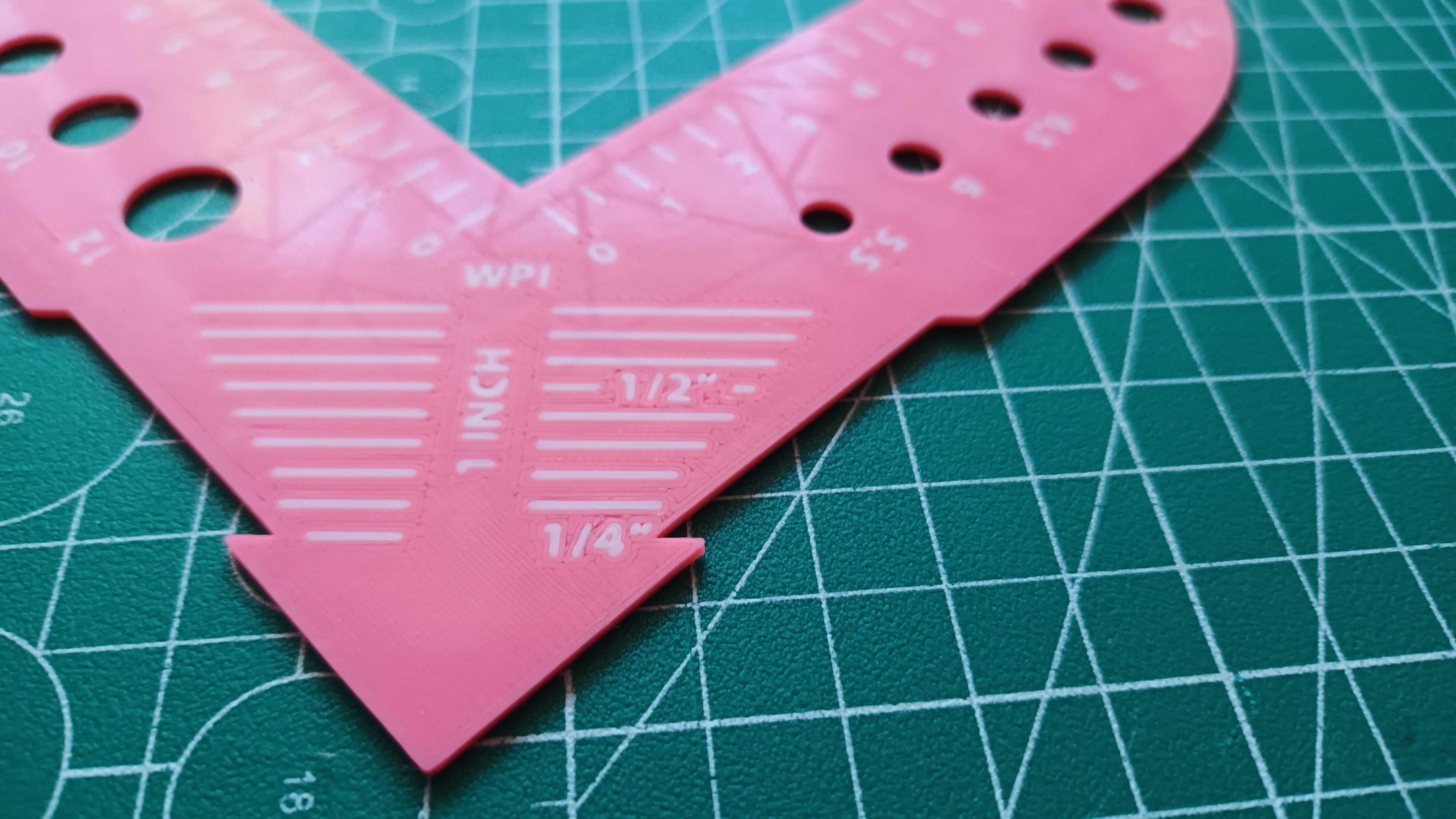 Heart Knitting Gauge & WPI Tool (3-Swap/0-Waste)
