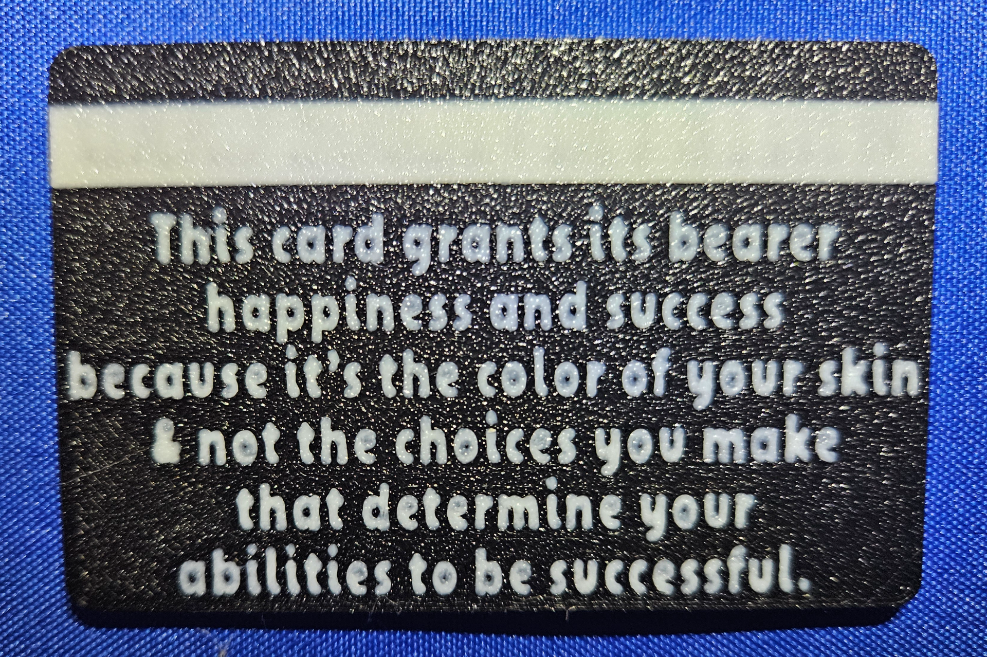 White Privilege Card Trumps Everything Satire Card