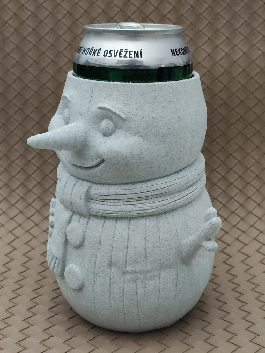 Snowman - Can Holder / Beer mug