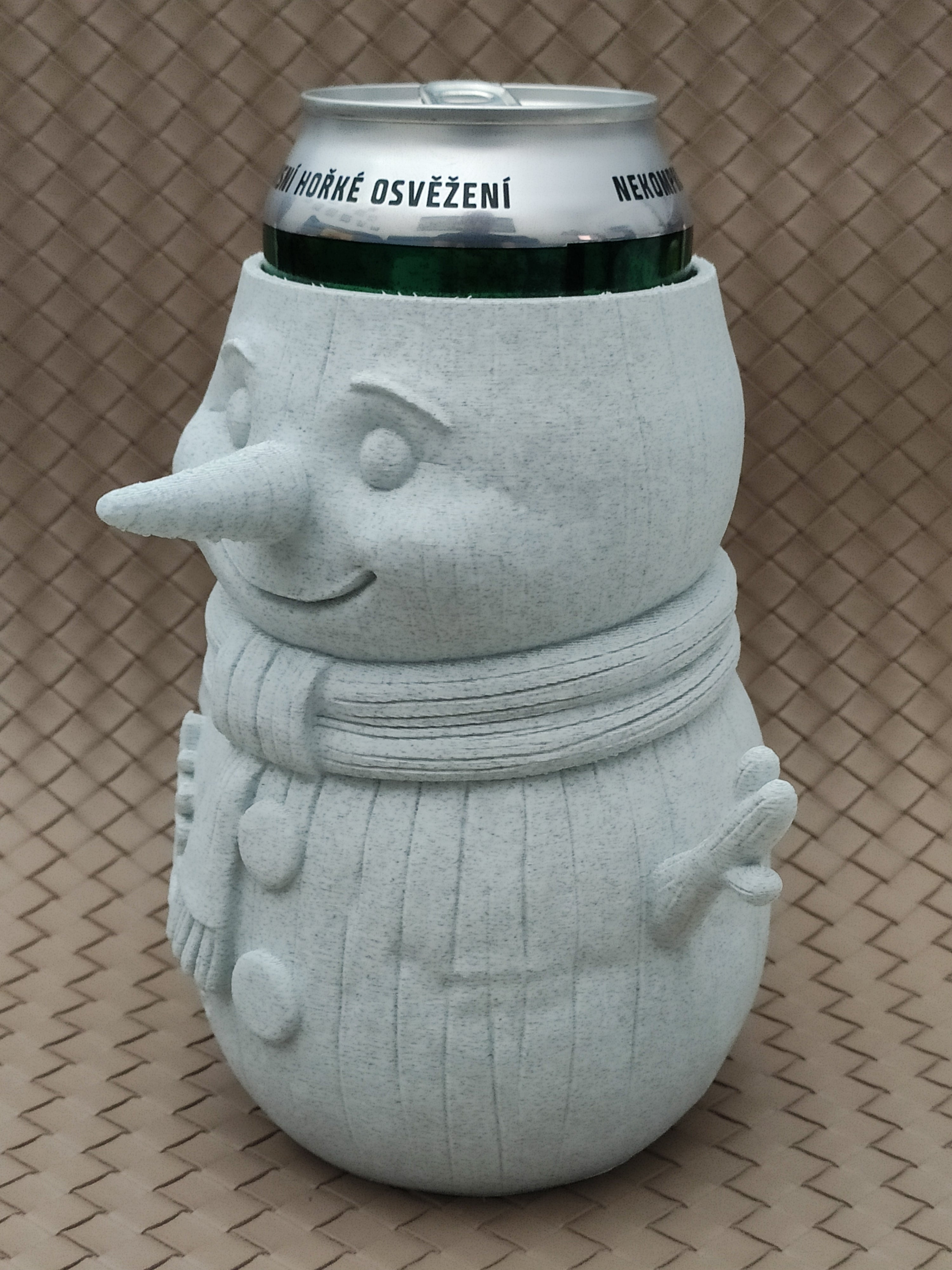 Snowman - Can Holder / Beer mug
