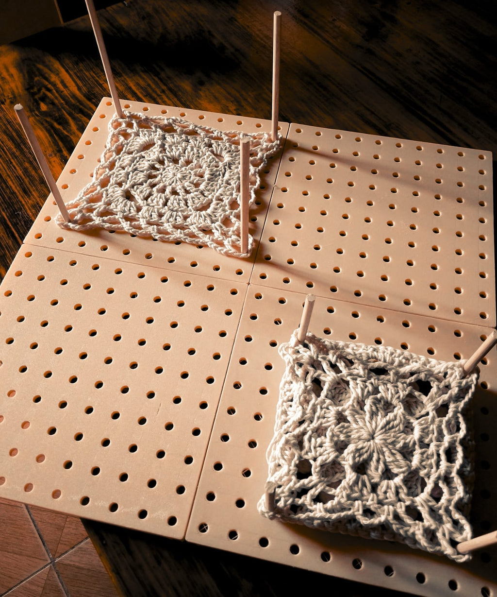 Tabla de bloqueo para ganchillo (granny squares)