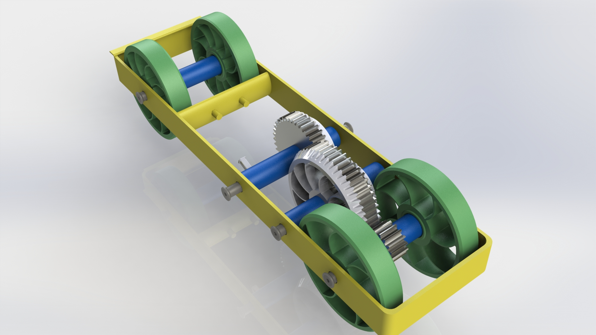 Rubberband speedster car