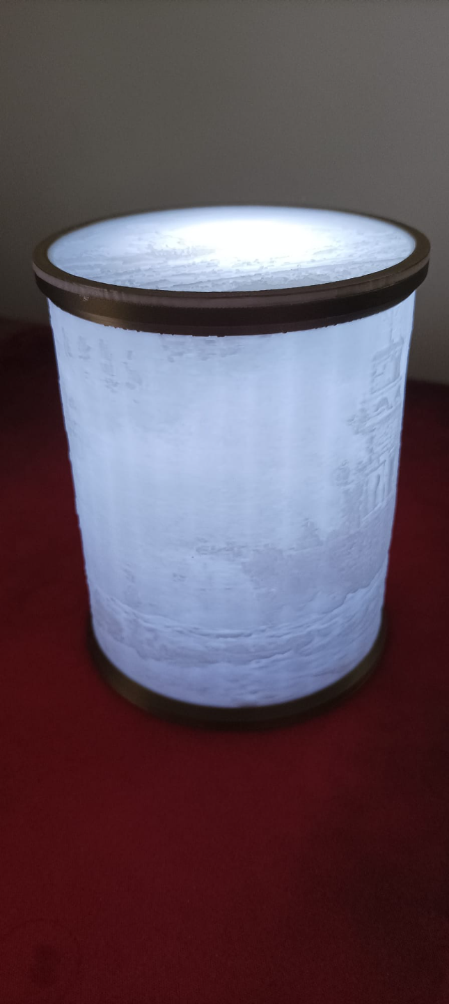 Lithophan Leuchtturm