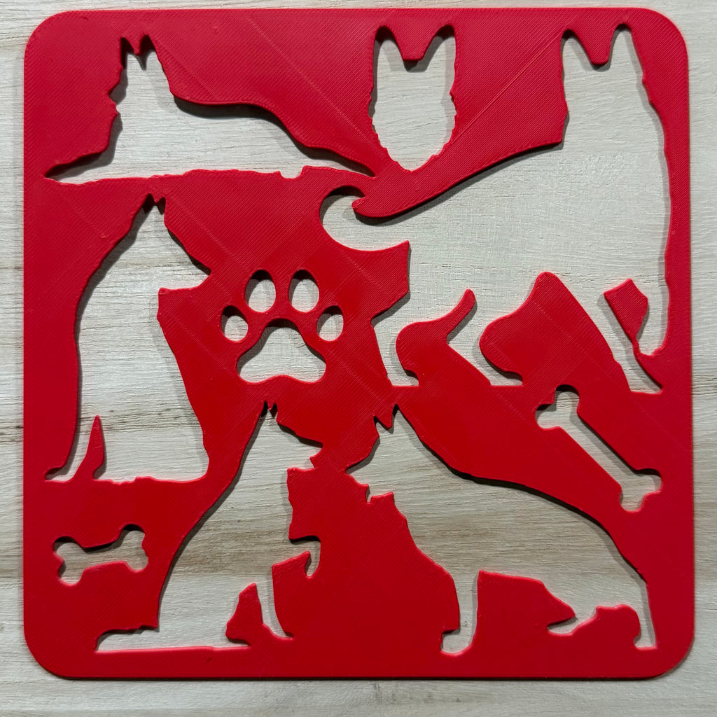 German Shepherd Stencil