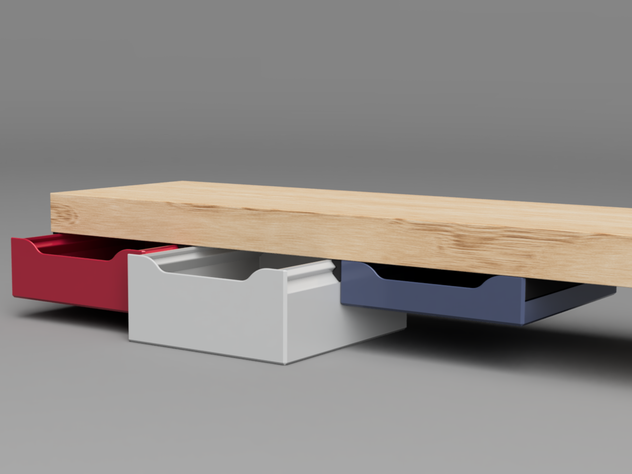 Under-Desk Drawer – Multiple Sizes and Variants