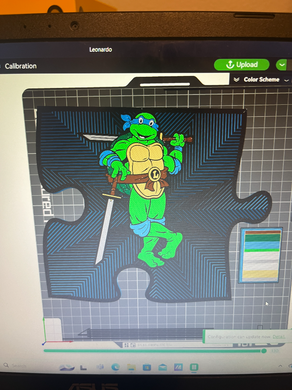 TMNT Puzzle Piece Wall Art