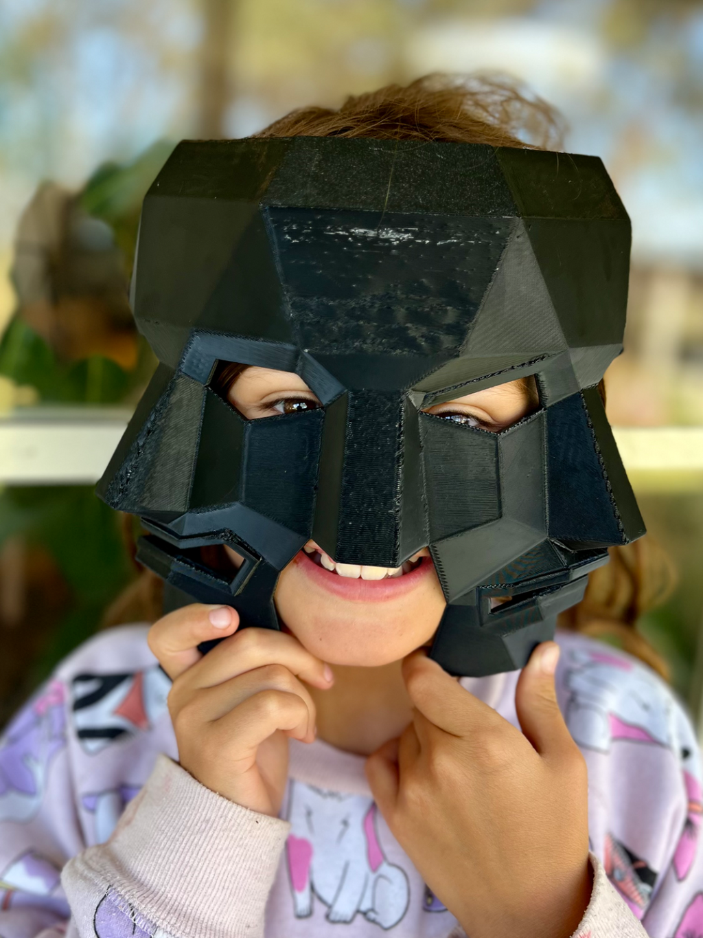 Three face mask, seen in Rescue Me music video