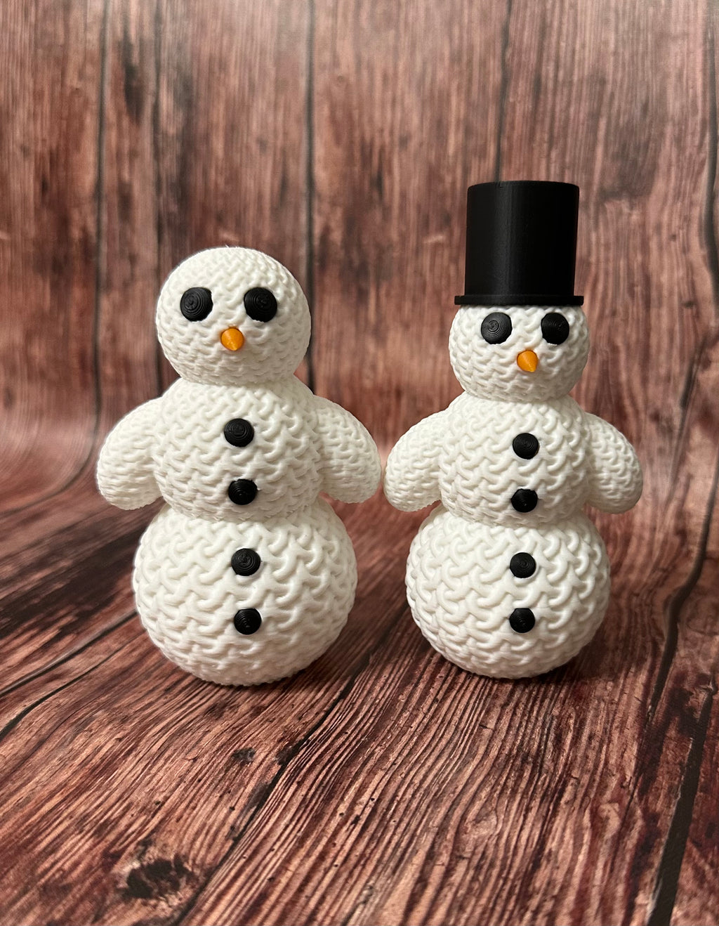 Cute Knitted Snowman with Hat