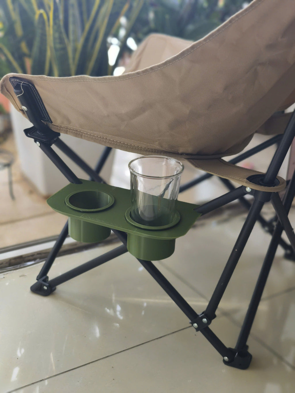 Modular Camping Chair Organizer (Cup & Tech Tray)