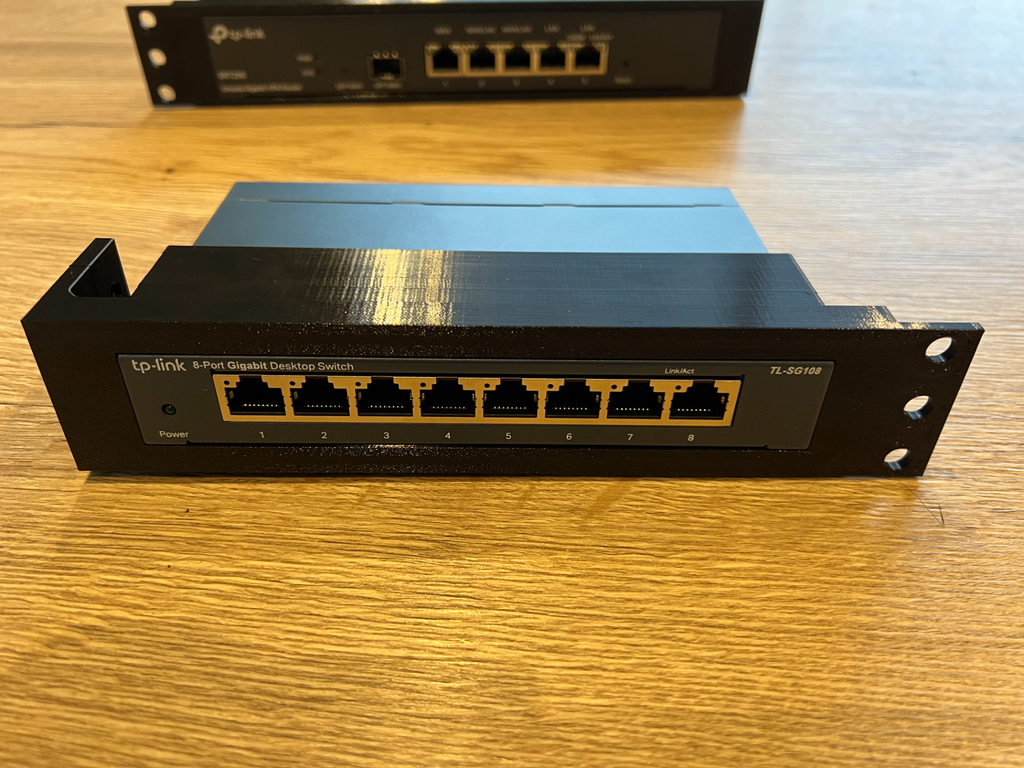 Rack mount for TP-Link TL-ER7206 + TL-SG108(PE)