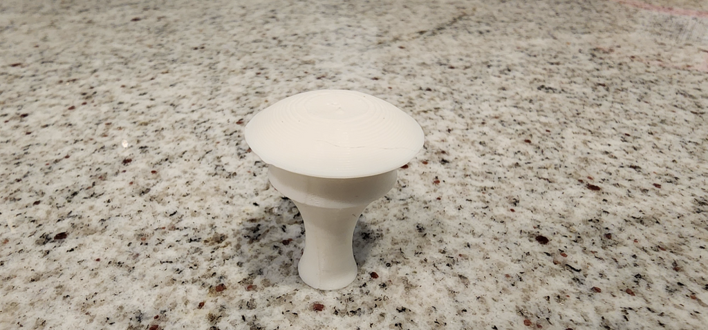 Simple dresser, cabinet or desk knob