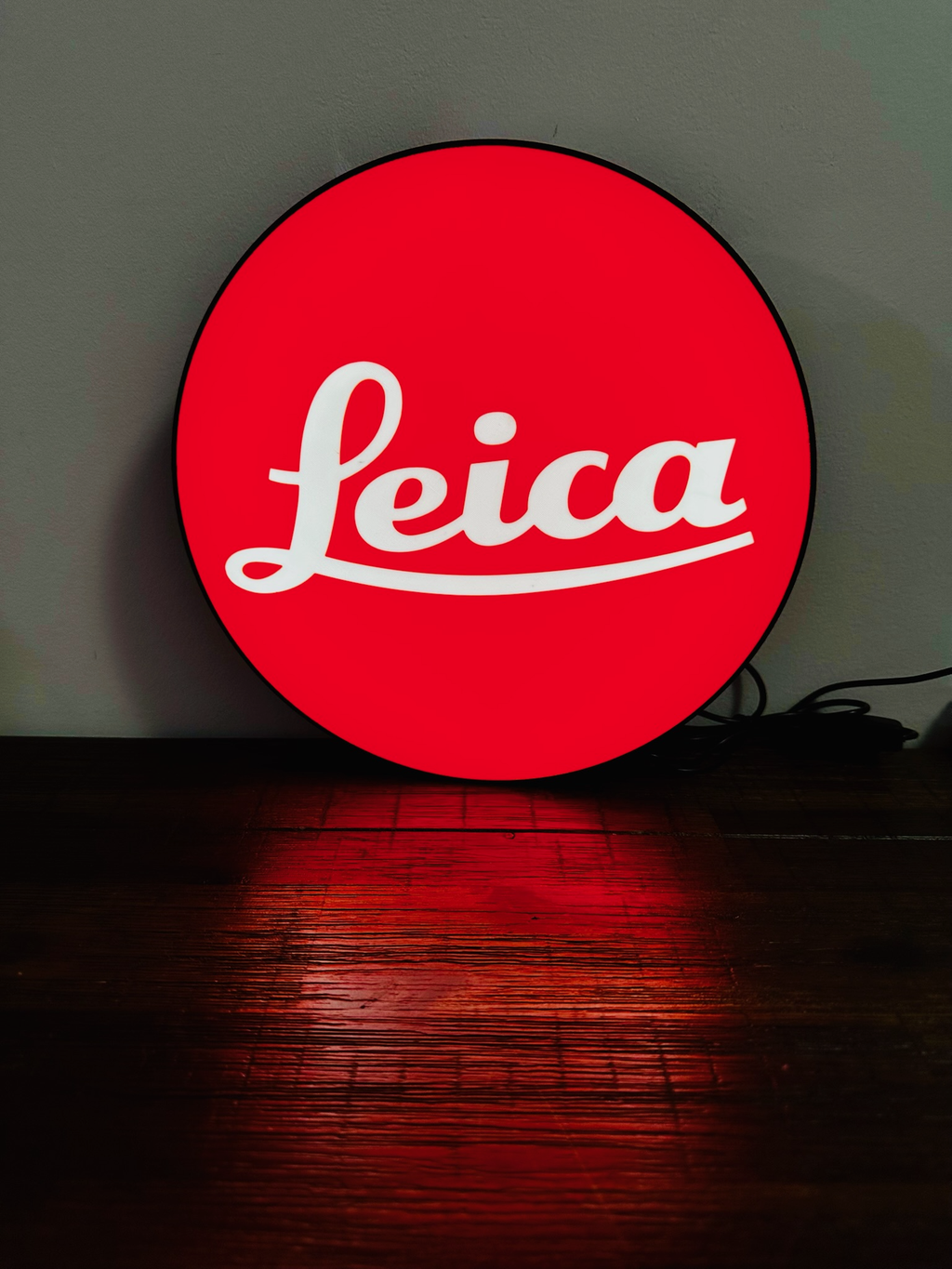 Light up Logo Sign: Leica - Camera Brand
