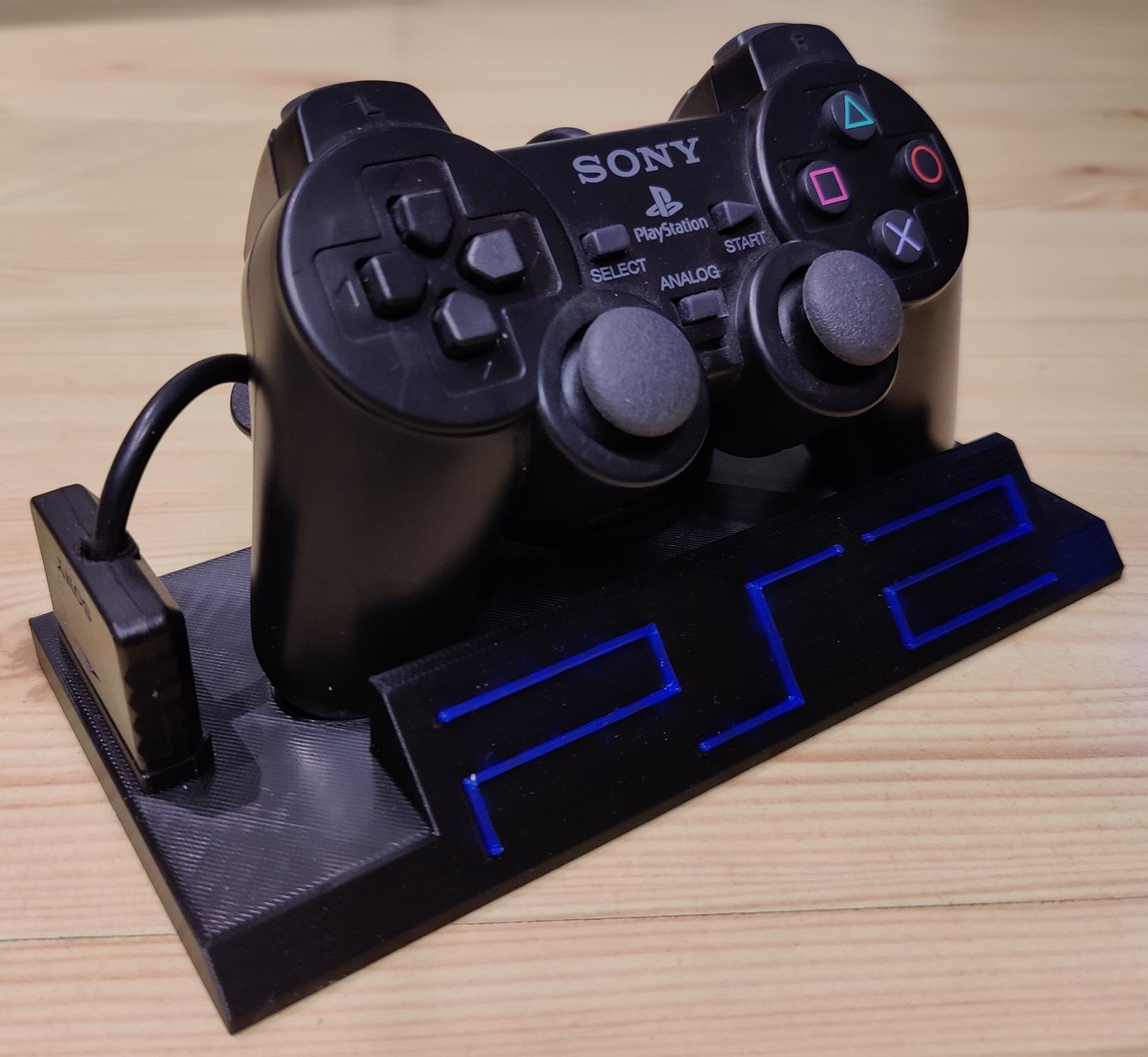 PS2 Controller Stand With Playstation 2 Logo