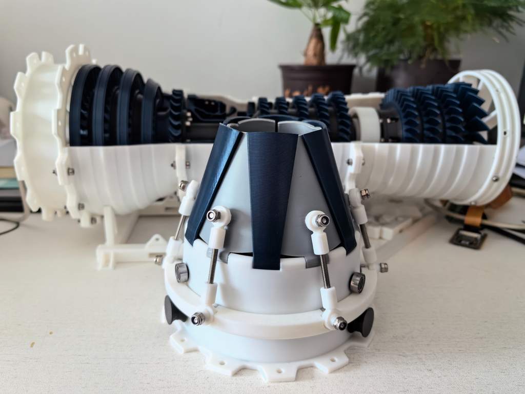 加力燃烧室与可变喷嘴拉杆Rodend Of Afterburner&Variable Nozzle