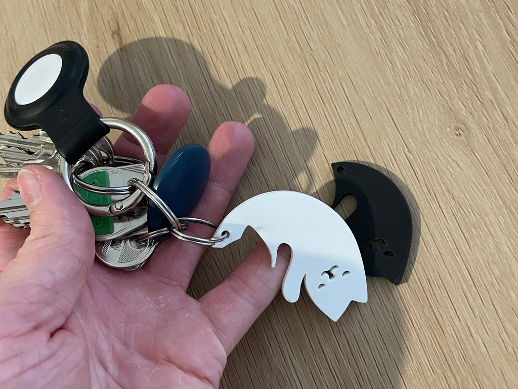 Couple Cats Keychain