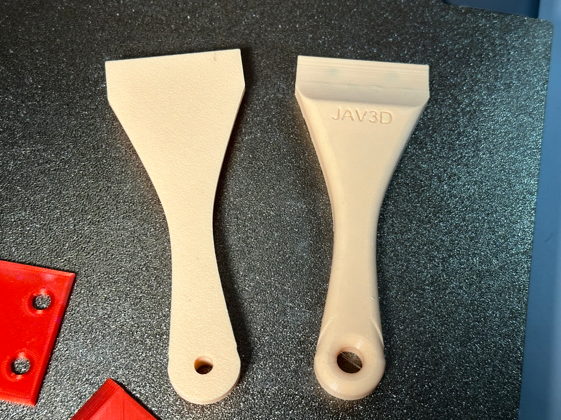 Plastic-Blade Scraper for the Print Bed - Schaber mit Kunststoffklinge für das Druckbett