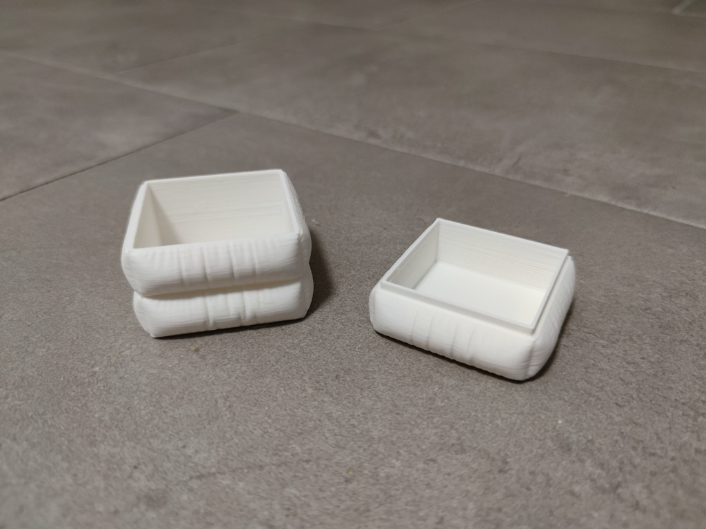 Cloth Storage Box - Quilted Cube (Com. Lic.)