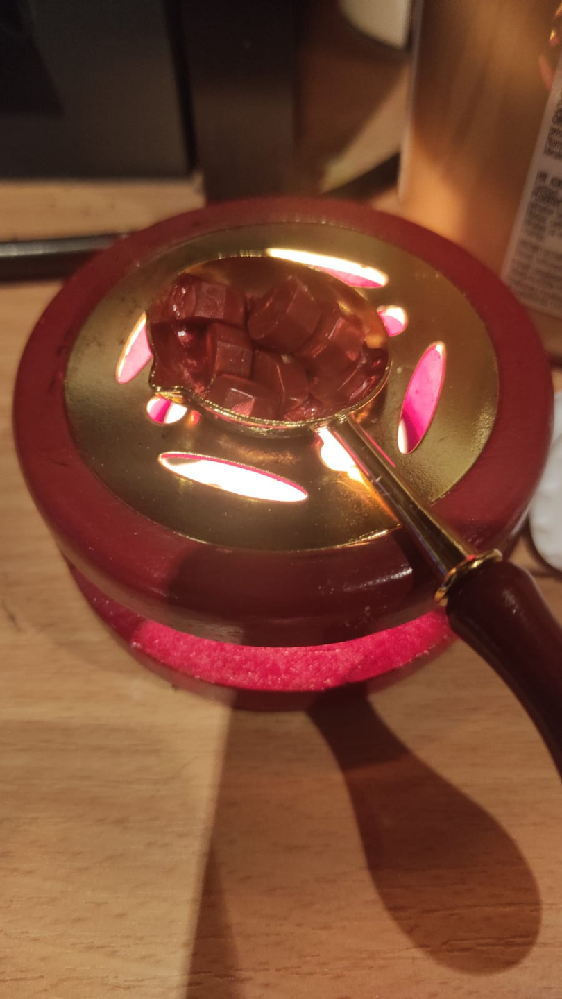 Make your own wax stamp purity seal