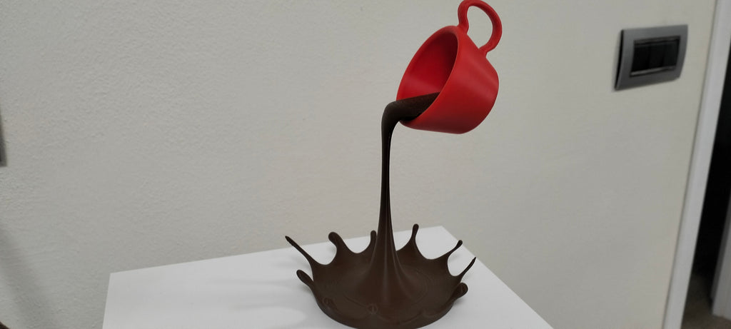 Floating coffee cup